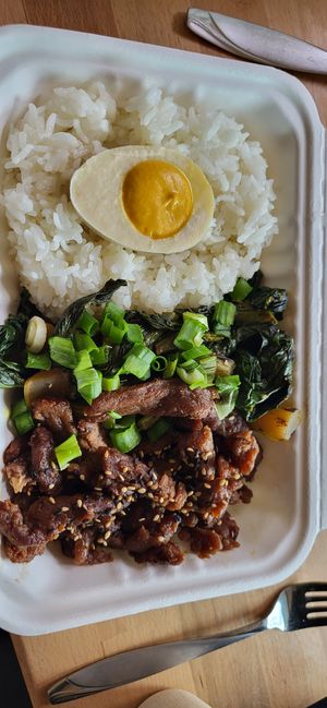 Cha Shao bowl at Foodhisattva in Cleveland Heights