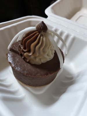 Excellent chocolate cheesecake   at Foodhisattva in Cleveland Heights