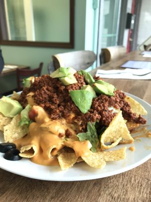 Supreme Master Nachos at Foodhisattva in Cleveland Heights