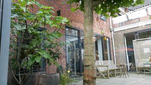 the backyard at Zebedeus in Wassenaar