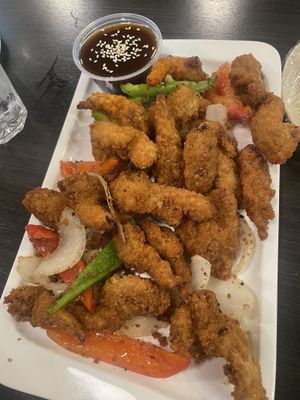 Oyster mushrooms   at Hoa Dang Vegetarian Restaurant in San Jose