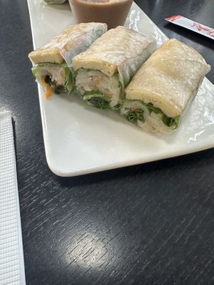Autumn rolls  at Hoa Dang Vegetarian Restaurant in San Jose