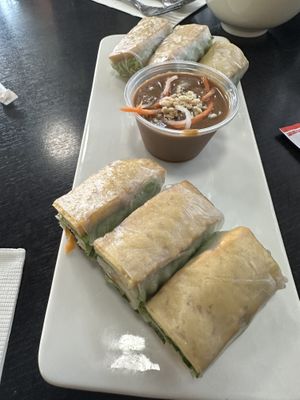 Autumn rolls  at Hoa Dang Vegetarian Restaurant in San Jose