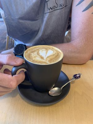 Soy latte  at Birchwood Jindabyne in Jindabyne