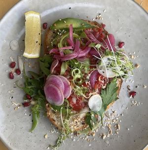 Avo on Toast (ask for vegan option)  at Birchwood Jindabyne in Jindabyne