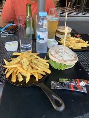 Bean burger  at Hamburgueria da Praia in Costa Da Caparica