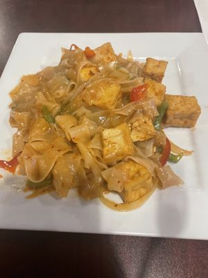 Drunken noodles with tofu   at Mekong Kitchen in Hurricane
