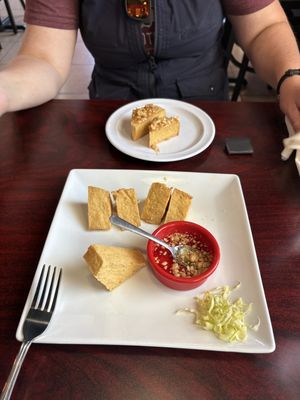 Fried tofu app  at Mekong Kitchen in Hurricane