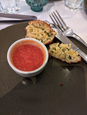 Arancini balls at Da Vinci's in Summer Hill
