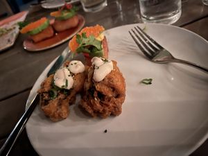 Maitake mushrooms at Nic's on Beverly in Los Angeles