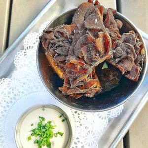 Crispy Maitake Mushrooms  at Nic's on Beverly in Los Angeles