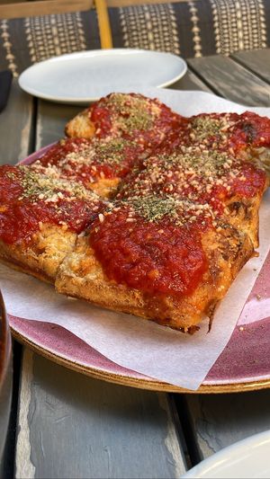 This pizza dough 🤤   at Nic's on Beverly in Los Angeles