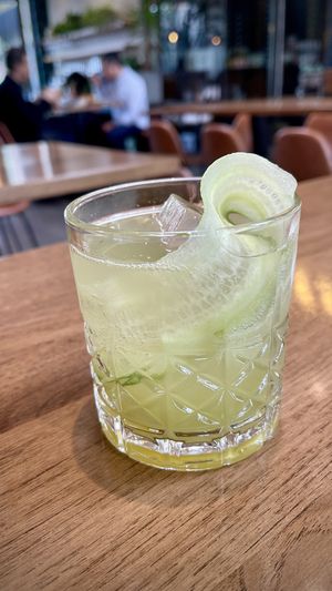 Cucumber cooler   at Nic's on Beverly in Los Angeles