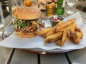 Mushroom sandwich   at Nic's on Beverly in Los Angeles