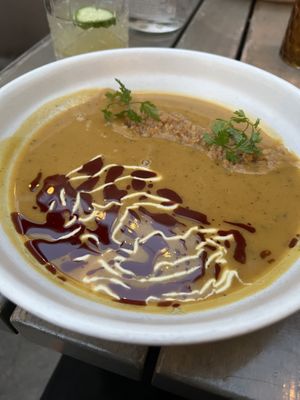 Squash soupp  at Nic's on Beverly in Los Angeles