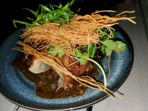 Dumplings at Nic's on Beverly in Los Angeles