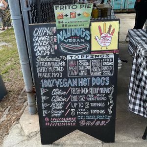 Menu at Nah Dogs in St Petersburg