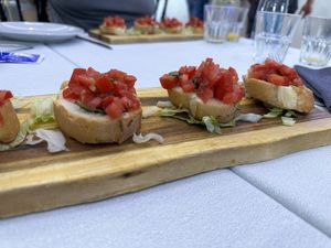 Bruschetta Palmodoro  at Pizzeria Alle Scalette in Siena
