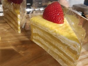 Durian cake at Double Durian - VivoCity  in Central Singapore