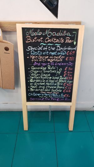 Food menu -- English at Caffetteria Bistrot Madiba in Livorno