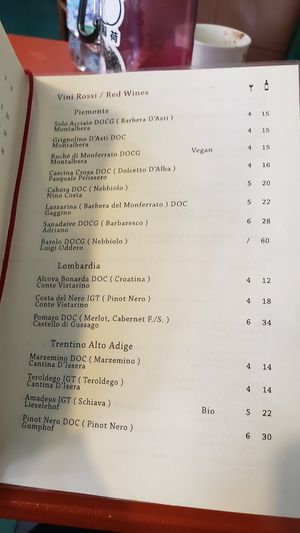 Wines at Caffetteria Bistrot Madiba in Livorno