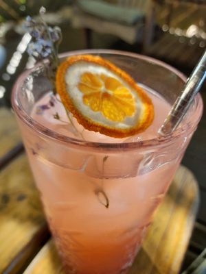 Rhubarb lemonade at Doma in Sigulda