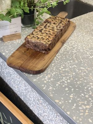 Banana bread at The Cold Pressed Juices in Warsaw
