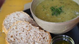 Zucchini soup at Billy Bonka in Ghent