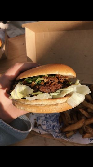 Hoisin burger at Head of Steam in Hull