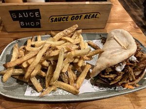 Vegan gyros  at Head of Steam in Hull