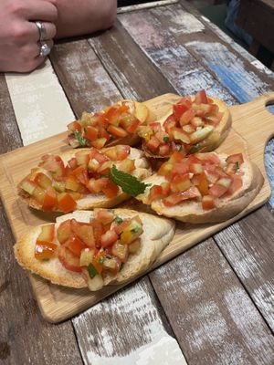 Bruschetta (recommended)  at Basil Bistro in Koh Phi Phi