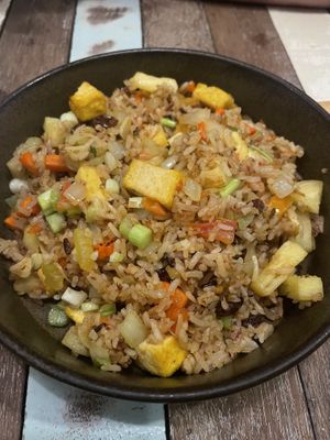 Pineapple fried rice  at Basil Bistro in Koh Phi Phi