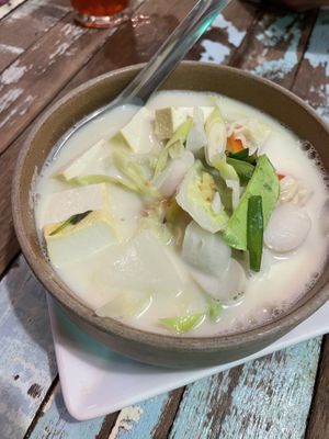 Tom Kha soup  at Basil Bistro in Koh Phi Phi