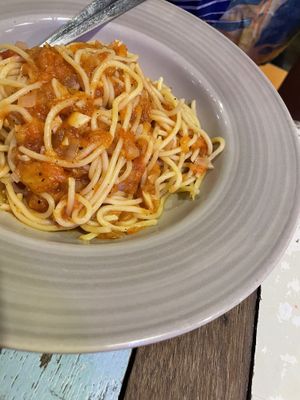 Pasta pomodoro   at Basil Bistro in Koh Phi Phi