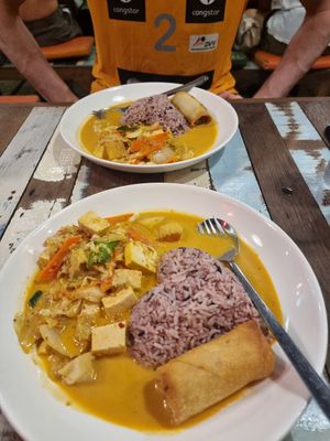 Sehr leckere vegane Optionen at Basil Bistro in Koh Phi Phi