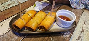 Spring Rolls at Basil Bistro in Koh Phi Phi