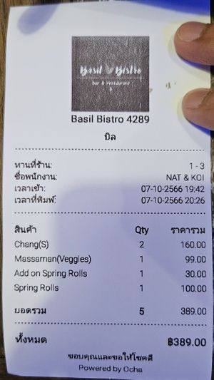  at Basil Bistro in Koh Phi Phi