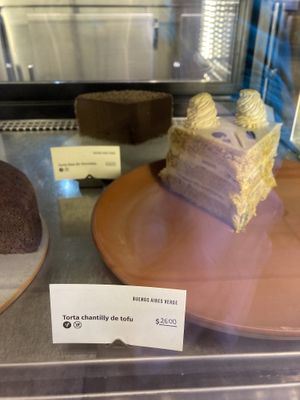 Some of the vegan cakes  at Buenos Aires Verde - Gorriti in Buenos Aires