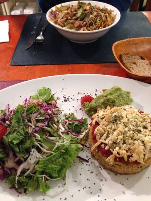 Mijo burger & veggie wok at Buenos Aires Verde - Gorriti in Buenos Aires