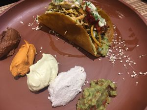 Taco and vegan cheese  at Buenos Aires Verde - Gorriti in Buenos Aires