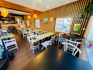 Amazing place !!! Where you feel easily at home with great fusion vegan food made with love by Chef Shiila . They also create once in a while cultural evenings  with live music  at Ananda in Fundao