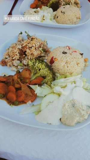 Menu of the day at Ananda in Fundao