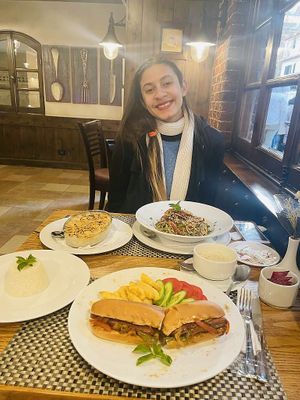 Me and the food #Veganuary at Vegan In Our House in Cairo