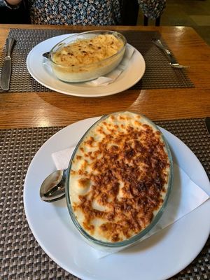 Vegan Chicken Lasagna & Potato Gratin at Vegan In Our House in Cairo