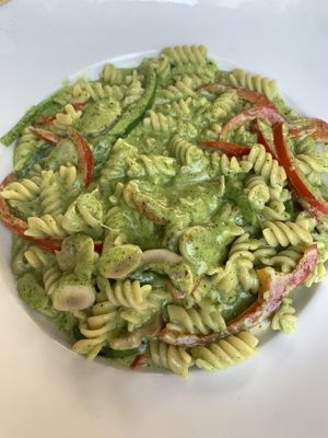 pesto pasta  at Vegan In Our House in Cairo