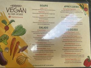 Menu Nov 2024  at Vegan In Our House in Cairo