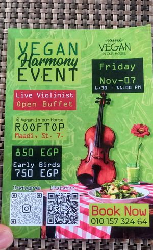 Un evento at Vegan In Our House in Cairo