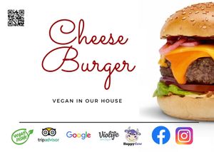 Cheese Burger at Vegan In Our House in Cairo
