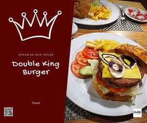 Double King Burger at Vegan In Our House in Cairo