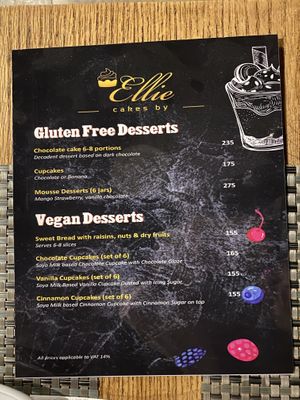 Check out the vegan desserts  at Vegan In Our House in Cairo